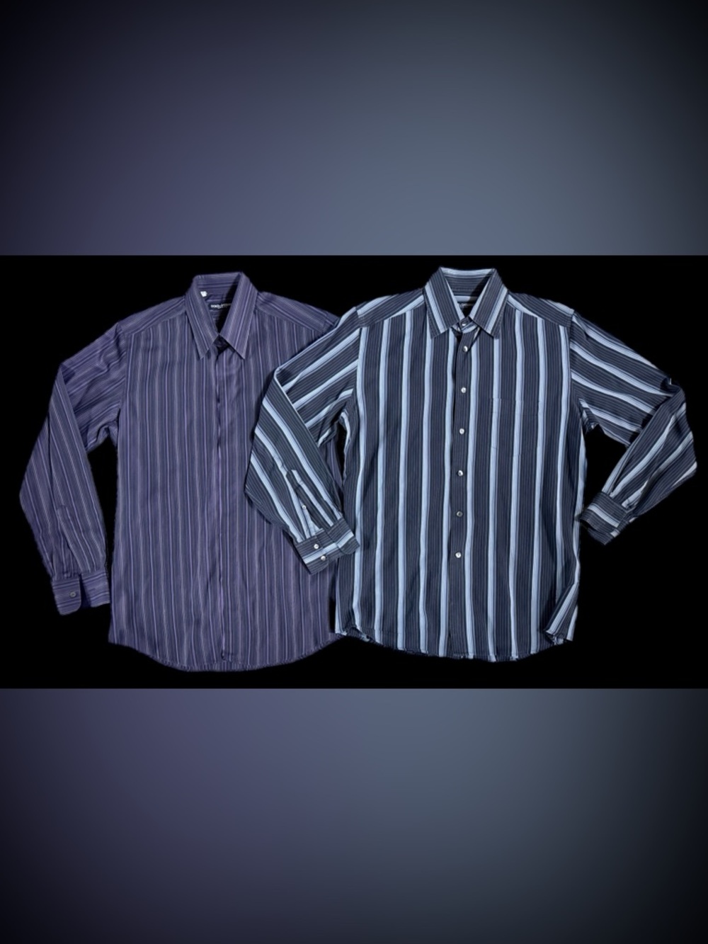 Two Gorgeous Dolce & Gabanna Men’s Size 16/41 Striped Dress Shirts